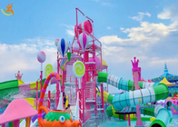 Water Slide Interactive Family Water Park Equipment Candy Style Untuk Remaja