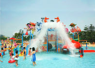 Peralatan komersial kolam air Park konstruksi Fiberglass anak Aqua Park