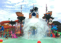 Taman Bermain Taman Raksasa Fiberglass Slide Equipment Area Untuk Theme Park