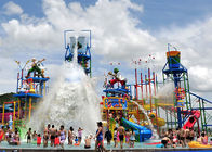 Taman Bermain Taman Raksasa Fiberglass Slide Equipment Area Untuk Theme Park