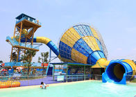 Saluran Komersial Air Slide Outdoor Hotle Holiday Resort Slides