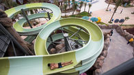 Water Park Construct Fiberglass Buka Spiral Water Park Slide 400 Rider / H / Lane