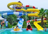 Spiral Water Slide Untuk Holiday Resort Water Park Kombinasi Water Slide