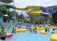 Campuran Warna Fiberglass 5m Spiral Water Slide Untuk Anak-Anak