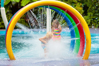 Taman Semprotan Air Rainbow Circle Taman Bermain Air Anak-anak Taman percikan air berwarna-warni
