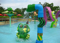 Spray Water Game Untuk Anak-Anak, Gaya Katak Fiberglass Aqua Park Equipment Toys