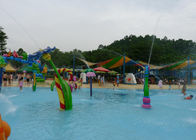 Outdoor Colorful Kids Aqua Park Playground Dengan Peralatan Hiburan Senter Fiberglass