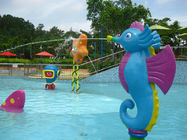 Game Air Taman Air Ramah Anak Kartun Hippocampus Semprotkan Warna Biru