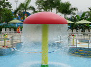Eco-friendly Kids Colorful Mushroom Water Fun Taman Hiburan Peralatan Kuning Merah