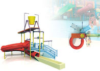 Struktur Peralatan Bermain Komersial Anak Profesional Dengan Slide / Climb Net