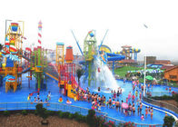 Colorful Outdoor Aqua Playground, Fiberglass 29x27m Kids Water Slide