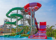 Boomerang Fiberglass Water Slide Giant Aqua Park Equipment FRP 12m Tinggi