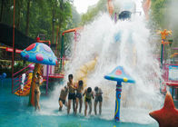 Aqua Slide Playground Fiberglass berwarna-warni, Theme Park Equiment