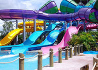 Spiral Fiberglass Big Water Slides Water Park Equipment Raft Slide Untuk Resort Hotle
