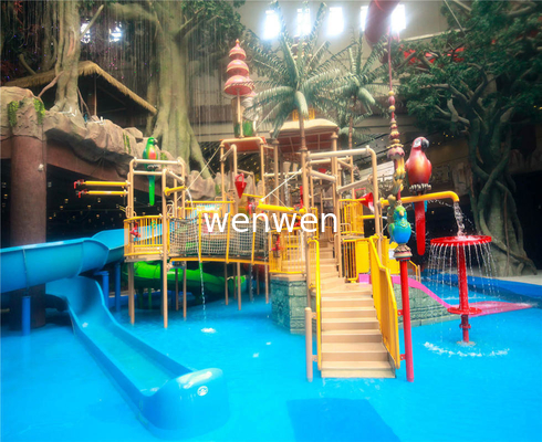 Peralatan Taman Air Luar Ruangan Slide Air Slide Fiberglass Kids Pool
