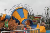 Mini Tornado Water Slide Untuk Aqua Park, Disesuaikan Warna Fiberglass Kids Playground Slide