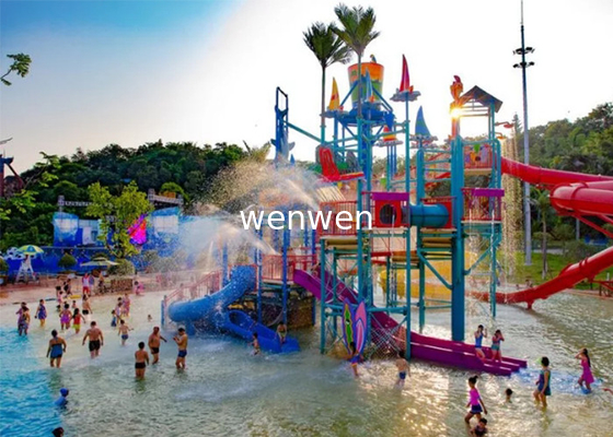 1 Rider Water Park Slide Dibangun dengan Serat Kaca yang awet dan beban 1Rider/Slide