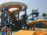 Fiberglass Tertutup Spiral Black Hole Water Amusement Park Slides Untuk Dewasa