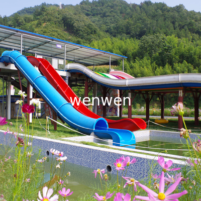 Water Park Kolam Renang Slides, Fibreglass Barrel And Sled Slides