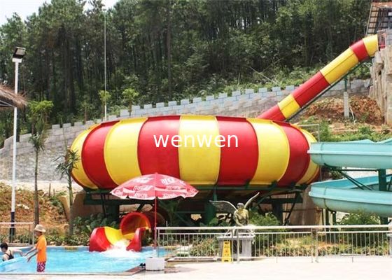 Super Bowl Water Slide Water Park Slide dengan Fiberglass tahan lama dan Load 2Rider/Slide