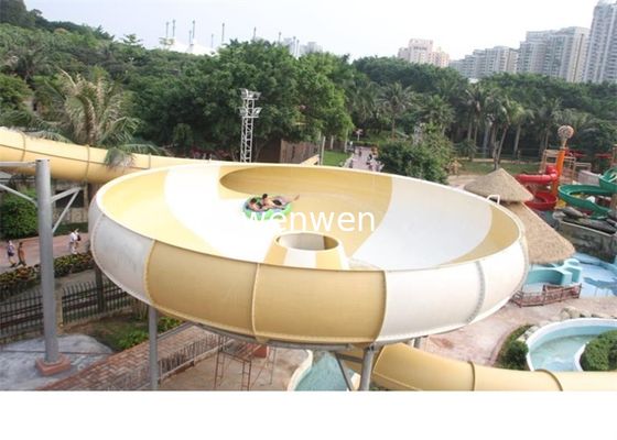 Super Bowl Water Slide Water Park Slide dengan Fiberglass tahan lama dan Load 2Rider/Slide