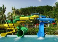 Outdoor Spiral Slide Water Slide Playground Untuk Amusement Park 1 Tahun Wanrranty