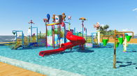 Commercial Kid Water Park Desain Fiberglass Pool Mainkan Peralatan Air