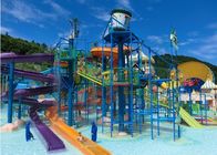 Fiberglass Aqua Playground Equipment Hutan Alam Tema Water House Untuk Resort Hotel