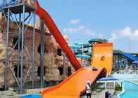 Kolam Renang Water Slide / Aqua Theme Park Equipment Boomerang Water Slide