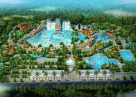 Desain Taman Air Fiberglass Water Slide Aqua Park yang Disesuaikan