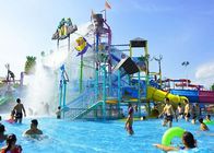 Anti UV Aqua Playground Komersial Fiberglass Water Slides