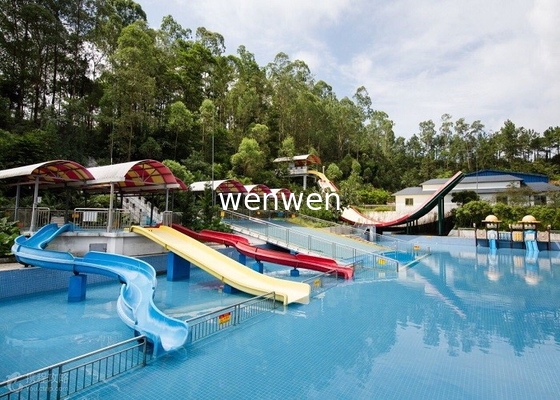 1,8m 200sq.M Family Hillside Combined Spiral Water Slide