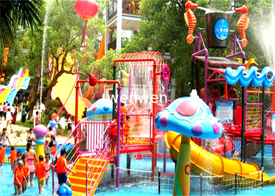 Peralatan Bermain Kolam Renang Anak Air Untuk Splash Park Anti - UV