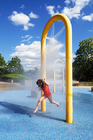 Seluncuran Kolam Air Fiberglass Anak-anak di Taman Air Hiburan