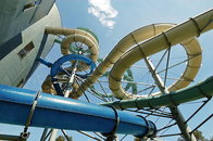 Seluncuran Air Taman Hiburan Fiberglass Spiral Untuk Pengalaman Hiburan