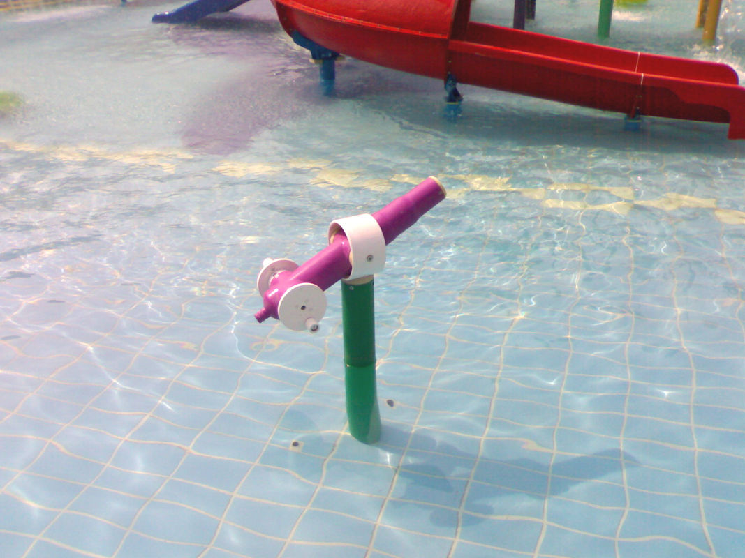 Kids Fiberglass Water Gun Game, Customized Aqua Park Equipment Untuk Holiday Resort