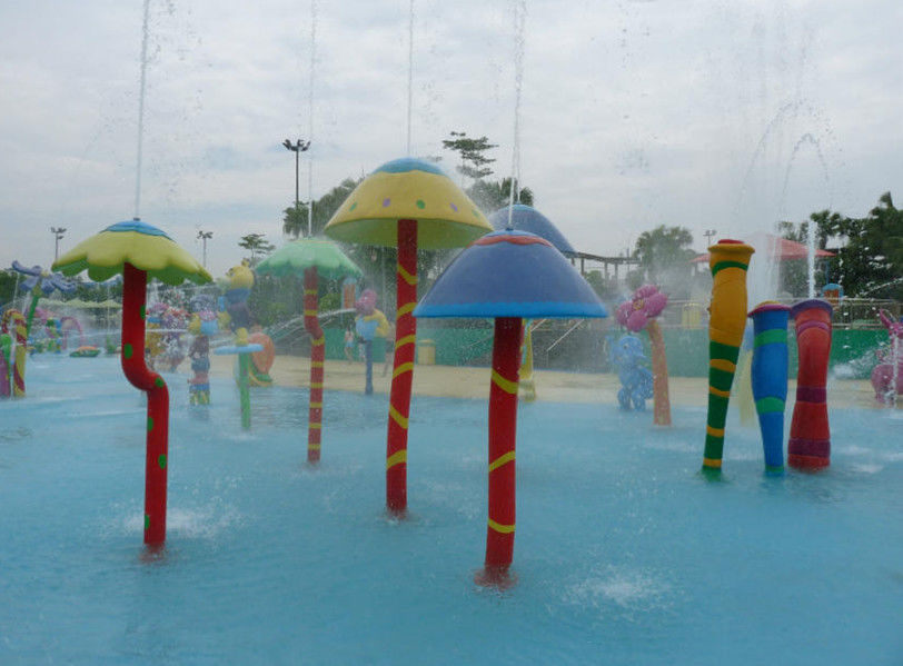 Kolam Renang Anak-Anak Taman Bermain Aqua Water Park Rainning Mushroom Group Fiber Glass