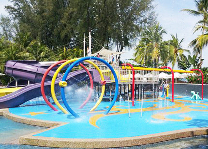 Penyesuaian Spray Water Playground Customized Kids Dengan Baja Karbon Galvanis