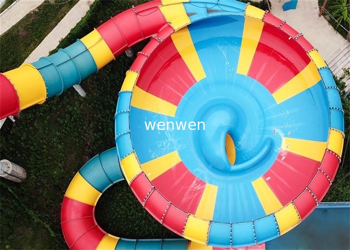 Super Bowl Water Slide Water Park Slide dengan Fiberglass tahan lama dan Load 2Rider/Slide