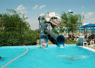 China Eco-friendly Amusement Water Park Meluncur Funny Theme Park Tube Slide Dengan pemasok 12m Heigth